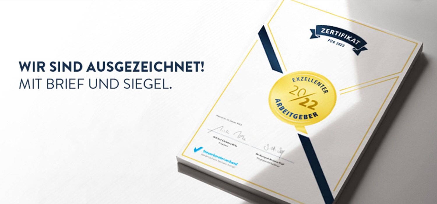 Aldag & Klindworth Steuerberater: Erneut Preis als „Exzellenter Arbeitgeber“ vom Steuerberaterverband Niedersachsen Sachsen-Anhalt erhalten.