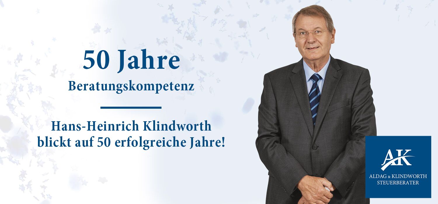 Der Gründer der Kanzlei Hans-Heinrich Klindworth blickt auf 50 erfolgreiche Jahre!
